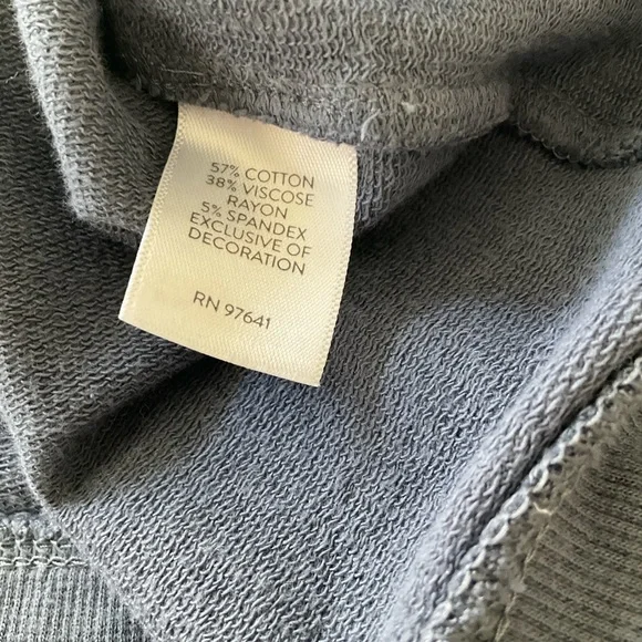 J. Jill Fit 2X Slate Blue V-Neck Pullover with Embroidered Sleeves - Picture 10 of 11